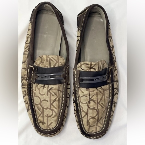 Calvin Klein Derekmen's CK Logo Loafers Size 10.5 - Picture 2 of 10